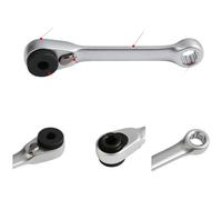 72-Tooth Mini Ratchet Wrench with Quick Release, 1/4 Inch Hex Bit Socket, Chrome Vanadium Steel, Compact for Tight Spaces, Yellow + Black