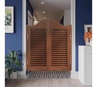 72" Wx36 H Pine Wood Swinging Cafe Doors with Hins - Solid Interior Swing Doors for Kitchen, Shop Entrance, Pub Partit - Painted h, & Slish