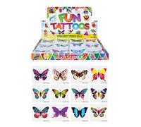 72 x Butterfly Temporary Tattoos Children's Birthday Loot Party Bag Filler