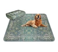 72"x72" Giant Washable Pee Pads for Dogs - Boho Rug Style Reusable Puppy Pad - Super Absorbent Leakproof Non-Slip Extra Large Dog Training Mat for Playpens & Furniture Floor Protection