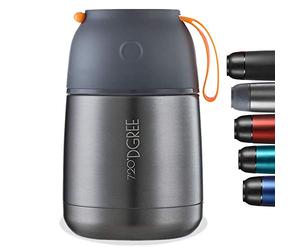 720°DGREE Thermo Food Flask “wunderJar“ 530ml - Premium Stainless Steel, BPA-Free - Insulated Container for Hot Lunch, Meal Prep, Soup & Outdoor-Dinner - Storage Box for Cold Ice or Yoghurt to go
