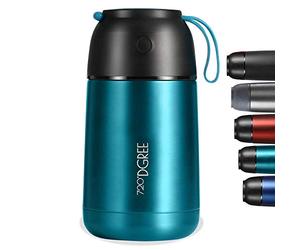 720°DGREE Thermo Food Flask “wunderJar“ 730ml - Premium Stainless Steel, BPA-Free - Insulated Container for Hot Lunch, Meal Prep, Soup & Outdoor-Dinner - Storage Box for Cold Ice or Yoghurt to go