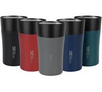 720°DGREE Travel Mug 210ml “PleasureToGo 2.0“ - Choose from 3 Sizes, 3h Hot, 6h Cold, Leakproof, 360° Drinking, BPA-Free, Hygienic - Slim Stainless Steel Thermo Cup for Coffee, Tea to Go - Green