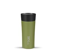 720°DGREE Travel Mug 350ml “PleasureToGo 2.0“ - Choose from 3 Sizes, 5h Hot, 10h Cold, Leakproof, 360° Drinking, BPA-Free, Hygienic - Slim Stainless Steel Thermo Cup for Coffee, Tea to Go - Green