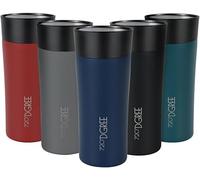 720°DGREE Travel Mug 350ml “PleasureToGo 2.0“ - Choose from 3 Sizes, 5h Hot, 10h Cold, Leakproof, 360° Drinking, BPA-Free, Hygienic - Slim Stainless Steel Thermo Cup for Coffee, Tea to Go - Blue