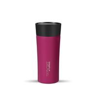 720°DGREE Travel Mug 350ml “PleasureToGo 2.0“ - Choose from 3 Sizes, 5h Hot, 10h Cold, Leakproof, 360° Drinking, BPA-Free, Hygienic - Slim Stainless Steel Thermo Cup for Coffee, Tea to Go - Red