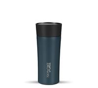 720°DGREE Travel Mug 350ml “PleasureToGo 2.0“ - Choose from 3 Sizes, 5h Hot, 10h Cold, Leakproof, 360° Drinking, BPA-Free, Hygienic - Slim Stainless Steel Thermo Cup for Coffee, Tea to Go - Black