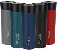 720°DGREE Travel Mug 460ml “PleasureToGo 2.0“ - Choose from 3 Sizes, 6h Hot, 12h Cold, Leakproof, 360° Drinking, BPA-Free, Hygienic - Slim Stainless Steel Thermo Cup for Coffee, Tea to Go - Blue