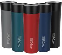 720°DGREE Travel Mug 460ml “PleasureToGo 2.0“ - Choose from 3 Sizes, 6h Hot, 12h Cold, Leakproof, 360° Drinking, BPA-Free, Hygienic - Slim Stainless Steel Thermo Cup for Coffee, Tea to Go - Red