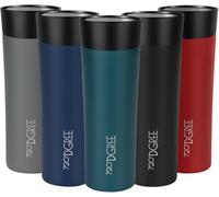 720°DGREE Travel Mug 460ml “PleasureToGo 2.0“ - Choose from 3 Sizes, 6h Hot, 12h Cold, Leakproof, 360° Drinking, BPA-Free, Hygienic - Slim Stainless Steel Thermo Cup for Coffee, Tea to Go - Green