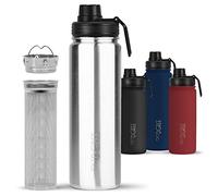 720°DGREE Vaccum Insulated Water Bottle + Infuser “noLimit“ - 530ml - Leakproof, BPA-Free, Thermo Stainless Steel Flask - Carbonated Drinks, Sports, School, Travel, Hiking, Outdoor +Sports-Cap