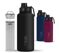 720°DGREE Vaccum Insulated Water Bottle + Infuser “noLimit“ - 950ml - Leakproof, BPA-Free, Thermo Stainless Steel Flask - Carbonated Drinks, Sports, School, Travel, Hiking, Outdoor +Sports-Cap