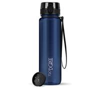 720°DGREE Water Bottle 1l “uberBottle“ crystalClear +Sieve - BPA-Free Tritan, Leakproof, Reusable Drinking Bottle - Sports Bottle for Men, Woman, Office, Gym, Fitness, Outdoor, Hiking, Cycling, Travel