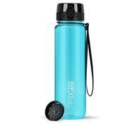 720°DGREE Water Bottle 1l “uberBottle“ crystalClear +Sieve - BPA-Free Tritan, Leakproof, Reusable Drinking Bottle - Sports Bottle for Men, Woman, Office, Gym, Fitness, Outdoor, Hiking, Cycling, Travel