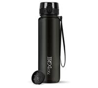 720°DGREE Water Bottle 1l “uberBottle“ crystalClear +Sieve - BPA-Free Tritan, Leakproof, Reusable Drinking Bottle - Sports Bottle for Men, Woman, Office, Gym, Fitness, Outdoor, Hiking, Cycling, Travel