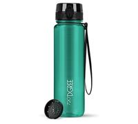 720°DGREE Water Bottle 1l “uberBottle“ crystalClear +Sieve - BPA-Free Tritan, Leakproof, Reusable Drinking Bottle - Sports Bottle for Men, Woman, Office, Gym, Fitness, Outdoor, Hiking, Cycling, Travel