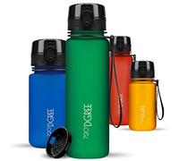 720°DGREE Water Bottle Kids 500ml “uberBottle“ softTouch +Sieve - BPA-Free Tritan, Leakproof, Reusable Drinking Bottle - Waterbottle for Children, School, Playground, Boys, Girls, Handbag, Sport, Bike