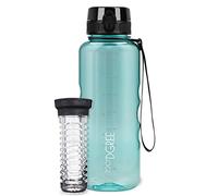 720°DGREE Water Bottle “uberBottle“ - 1.5 L crystalClear +Fruit-Infuser - BPA-Free Tritan, Leakproof, Reusable Drinking Bottle - Sports Bottle for Gym, Fitness, Hiking, Travel, School, Office