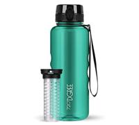 720°DGREE Water Bottle “uberBottle“ - 1.5 L crystalClear +Fruit-Infuser - BPA-Free Tritan, Leakproof, Reusable Drinking Bottle - Sports Bottle for Gym, Fitness, Hiking, Travel, School, Office