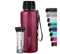 720°DGREE Water Bottle “uberBottle“ - 1.5 L crystalClear +Fruit-Infuser - BPA-Free Tritan, Leakproof, Reusable Drinking Bottle - Sports Bottle for Gym, Fitness, Hiking, Travel, School, Office