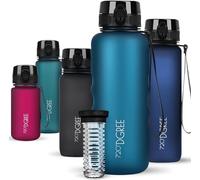 720°DGREE Water Bottle “uberBottle“ - 1.5 L softTouch +Fruit-Infuser - BPA-Free Tritan, Leakproof, Reusable Drinking Bottle - Sports Bottle for Gym, Running, Fitness, Hiking, Travel, School, Office