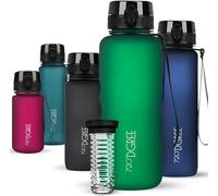 720°DGREE Water Bottle “uberBottle“ - 1.5 L softTouch +Fruit-Infuser - BPA-Free Tritan, Leakproof, Reusable Drinking Bottle - Sports Bottle for Gym, Running, Fitness, Hiking, Travel, School, Office