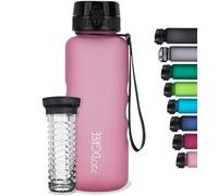 720°DGREE Water Bottle “uberBottle“ - 1.5 L softTouch +Fruit-Infuser - BPA-Free Tritan, Leakproof, Reusable Drinking Bottle - Sports Bottle for Gym, Running, Fitness, Hiking, Travel, School, Office