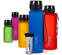 720°DGREE Water Bottle “uberBottle“ - 1 L softTouch +Fruit-Infuser - BPA-Free Tritan, Leakproof, Reusable Drinking Bottle - Sports Bottle for Gym, Running, Fitness, Cycling, Travel, School & Office