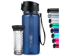 720°DGREE Water Bottle “uberBottle“ - 650 ml crystalClear +Fruit-Infuser - BPA-Free Tritan, Leakproof, Reusable Drinking Bottle - Sports Bottle for Gym, School, Fitness, Cycling, Travel, Office