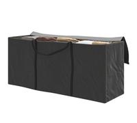 720 L 600D Oxford Fabric Outdoor Garden Cushion Storage Bag With Zips Black