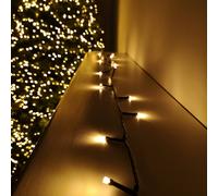 720 LED 57.5m Premier Christmas Outdoor 8 Function Timer Lights in Vintage Gold