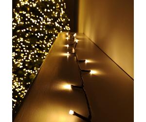720 LED 57.5m Premier Christmas Outdoor 8 Function Timer Lights in Vintage Gold