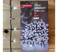 720 LED (57.5m) Premier Supabright LED Christmas Lights with Timer - Cool White