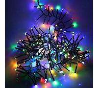 SHATCHI 720 Christmas Tree Cluster Lights Multifunction 8 Light Modes, Timer Green Cable Indoor/Outdoor Low Voltage Holiday Home Decorations, Multicolour