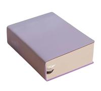 720 Pages School Supplies Time Organizer Simple PU Textured Schedule Planner Notepad Creative 365 Days A6 Planner Notebooks(Purple)