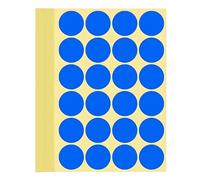 720 Pieces Coloured Dot Stickers Blue, 32 mm Sticky Round Color Coding Labels, 1.25" inch Self Adhesive Circle Price Stickers Dot Labels for Office, School, Calendar, Organizing