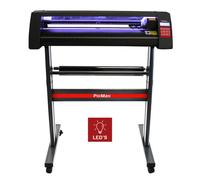 720mm Vinyl Cutter Plotter Machine with Stand & Rollers LED Light Optical Eye Laser Guide Integrated Ruler 28 Black