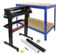 MonsterShop 720mm Vinyl Cutter Weeding Kit Blue Q-rax Workbench Bundle