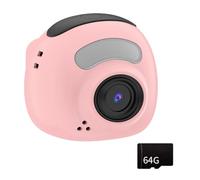 720P Rose Transportable Camera with Constructed in Creative Overlays Simple Tap Action Excellent Teenage School Tasks Dense Student Travel Camera