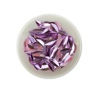720pcs 6 * 14mm Cup Oval Folded Sequins, Loose Sequin Paillettes for Crafts Sewing Accessories(Purple)
