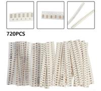720PCS For SMD Capacitor Compilation Kit 1pF 10uF 1206/0805/0603 for General Use (1206)