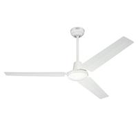 72268 Westinghouse 142 cm White Indoor Ceiling Fan, Light Kit with Opal Frosted Glass