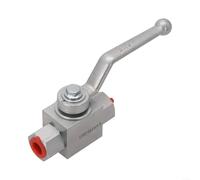 7250 PSI Hydraulic Ball Valve, Carbon Steel 2 Way Valve with Zinc Alloy Handle and NPT Threaded Connection for Pressure Regulation (M14X1.5)