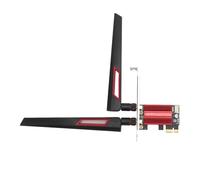 7260AC WiFi 6 PCIE WiFi Card for Desktop, Pro PCIE WiFi Card, 1200Mbps 2.4G 5G Dual Band BT4.0 PCIE Wireless Network Card with 2 10dBi Gain for 7 8 10 11