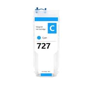 727 727XL Ink Cartridge Compatible For HP DesignJet T920 T930 T1500 | T1530/T2500/T2530, Permanent Chip, 300ml Capacity, Refillable Cartridge, Plotter Ink Supply(Cyan)