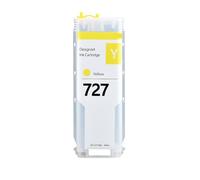 727 Empty Refillable Ink Cartridge With Chip, Compatible For HP | Large Format Printing, Empty Cartridge, Reusable Design, Easy Refill(Y)