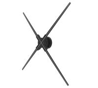 72CM 3D Hologram Fan, 28.3inch Holographic Fan HD 1024LED 2000x1024PX Resolution,Fan Spinner Video Advertising Projector for Store, 8GB, APP Control (black)