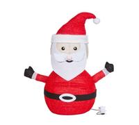 72cm Battery Operated Light up Pop up Santa with Warm White LEDs Samuel Alexander Red One Size