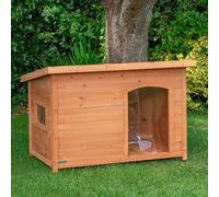 72cm x 1.04m Medium Outdoor Garden Cosy Wooden Dog House Kennel with Window