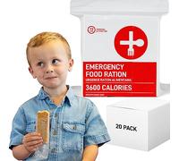 72HRS Food Ration Bar Emergency Rations (20 PACK), 3600 Calories for 72 Hours, 5 Year Shelf Life Emergency Kit Ration Bars for Bug Out Bag Backpack for Survival Kits Supplies and Emergency Food Supply